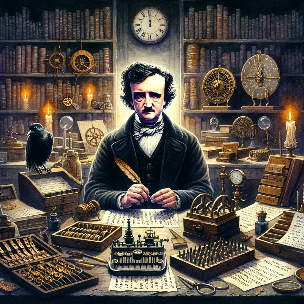 Edgar Allan Poe con acertijos criptográficos
